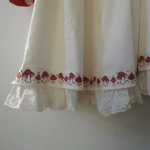 MOCHIPAN Amanita Long Mushroom Dress Whimsical Mushroomcore Coquette 4XL NWT - Picture 7 of 16